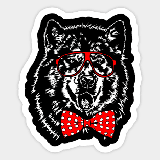 Funny Cute Alaskan Malamute mom dog Sticker